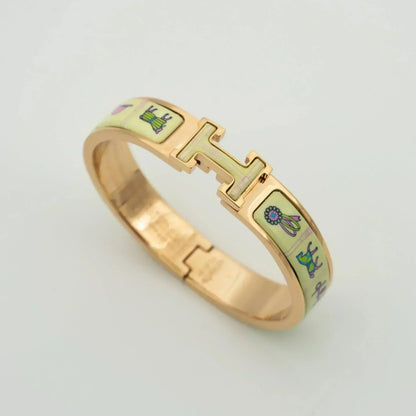 [Leaves]H ROSE GOLD BRACELET CREAM CERAMIC