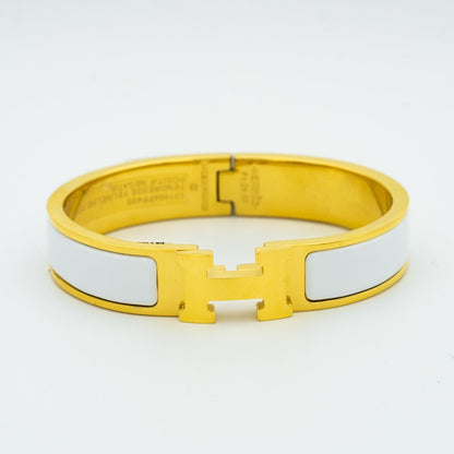 [Leaves]H WHITE BRACELET