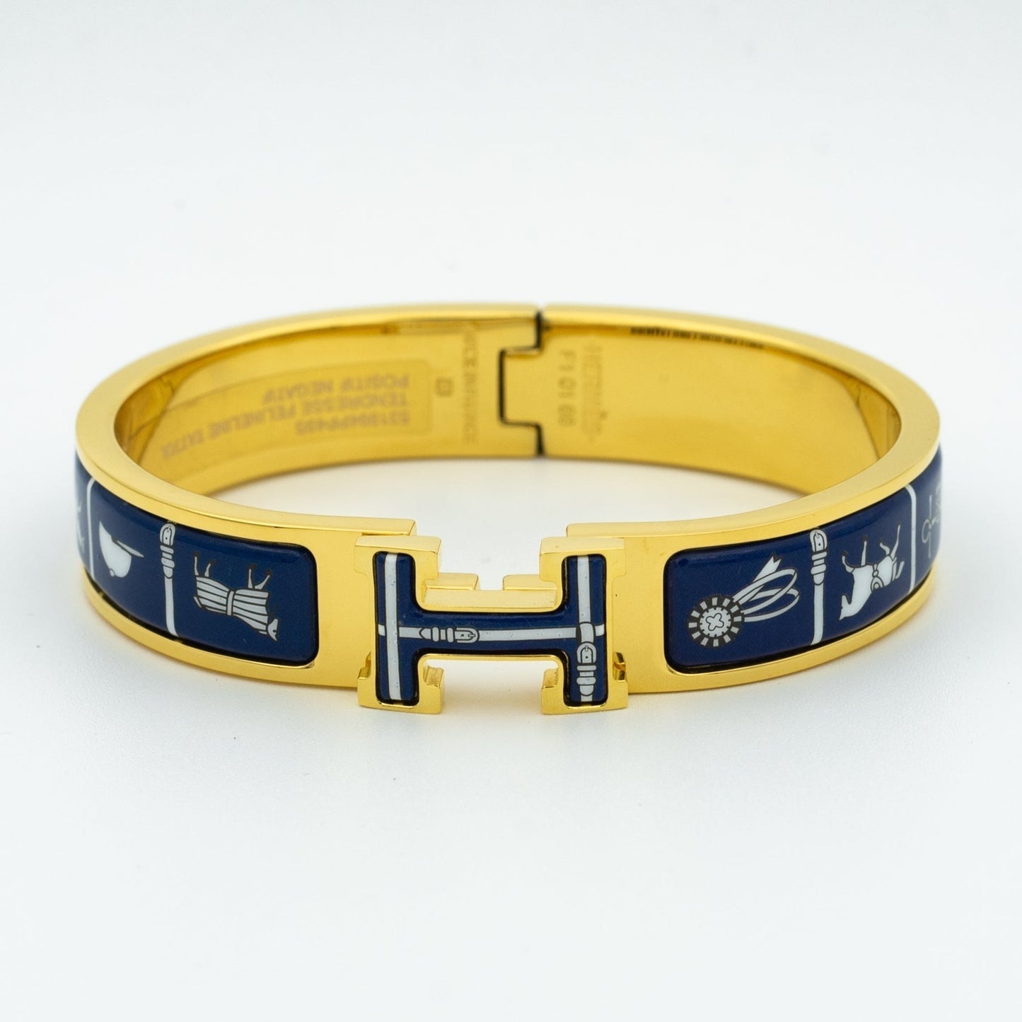 [Leaves]H BRACELET BLUE CERAMIC