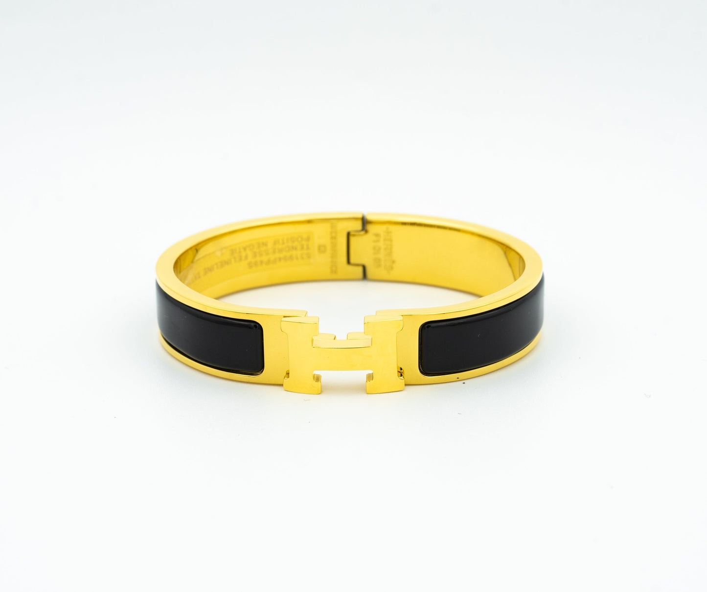 [Leaves]H BLACK BRACELET
