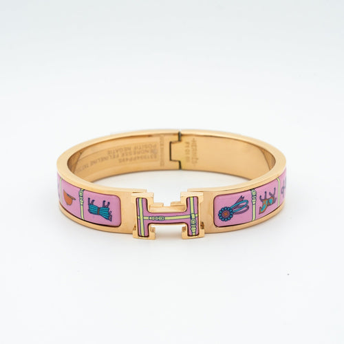 [Leaves]H ROSE GOLD BRACELET PINK CERAMIC