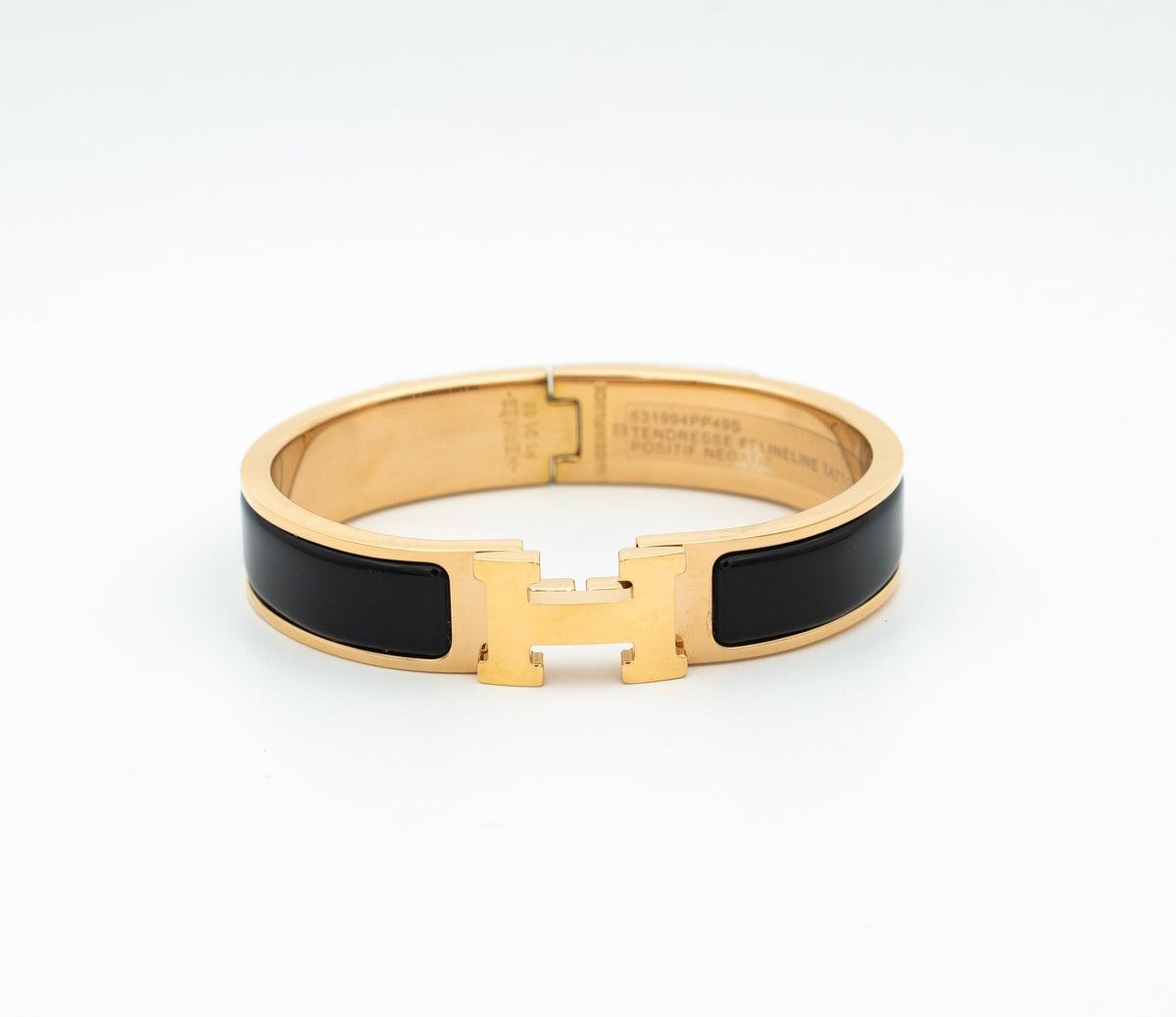 [Leaves]H BLACK BRACELET