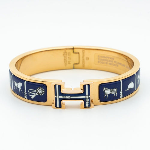 [Leaves]H BRACELET BLUE CERAMIC