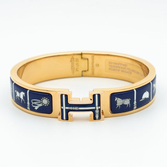 [Leaves]H BRACELET BLUE CERAMIC
