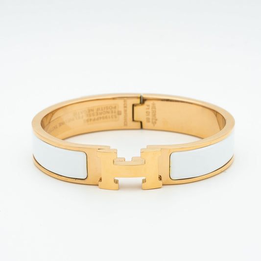 [Leaves]H WHITE BRACELET