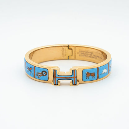 [Leaves]H ROSE GOLD BRACELET BLUE CERAMIC