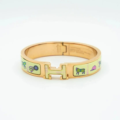 [Leaves]H ROSE GOLD BRACELET CREAM CERAMIC