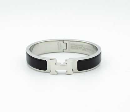 [Leaves]H BLACK BRACELET