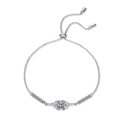 [Leaves]BLOOMING STAR-FLOWER MOISSANITE BRACELET