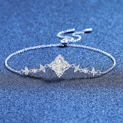 [Leaves]MARQUISE-CLOVER MOISSANITE BRACELET