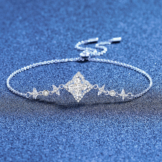 [Leaves]MARQUISE-CLOVER MOISSANITE BRACELET