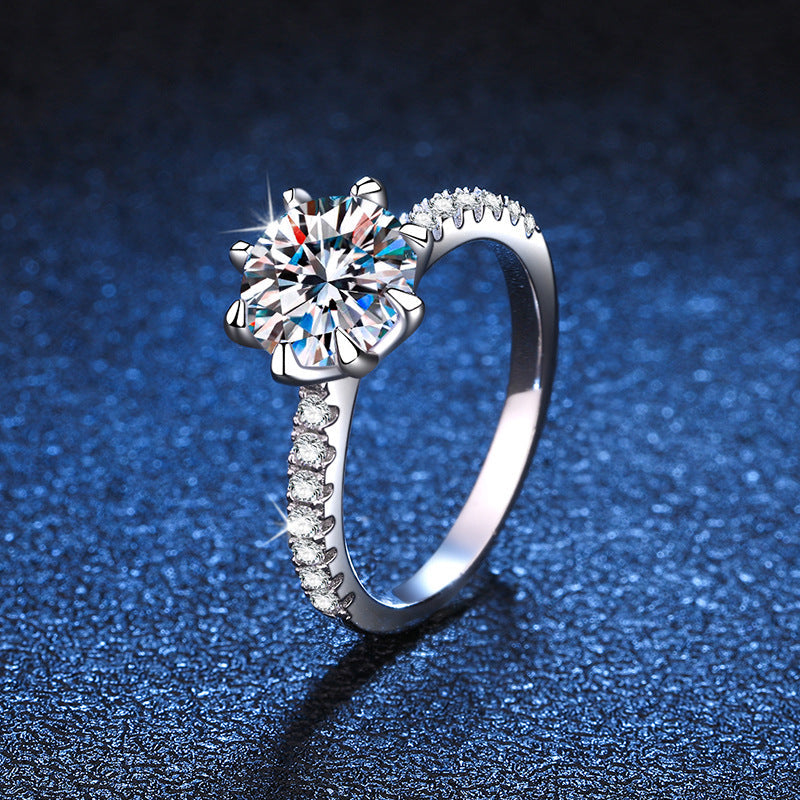 [Leaves]BOLD TIGER CLAW MOISSANITE ENGAGEMENT RING