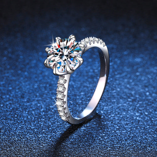 [Leaves]BOLD TIGER CLAW MOISSANITE ENGAGEMENT RING