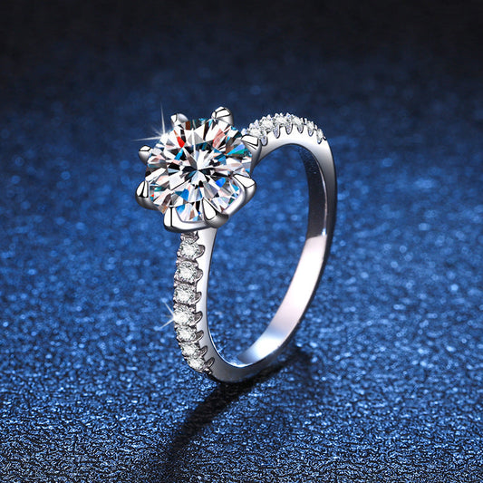 [Leaves]BOLD TIGER CLAW MOISSANITE ENGAGEMENT RING