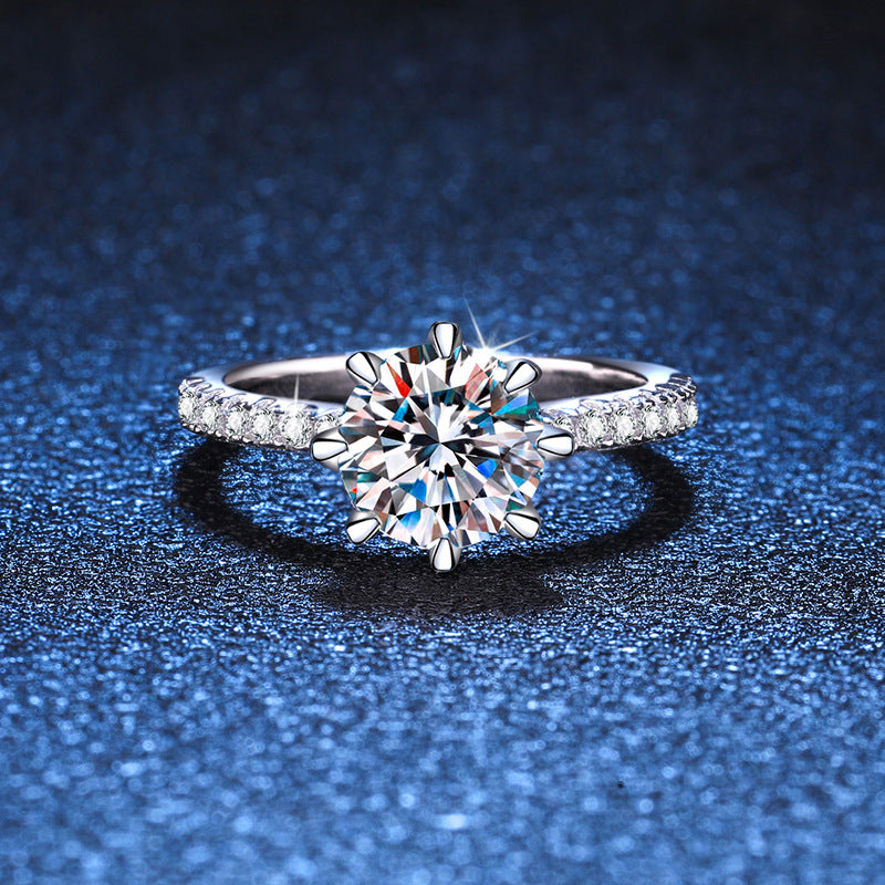 [Leaves]BOLD TIGER CLAW MOISSANITE ENGAGEMENT RING