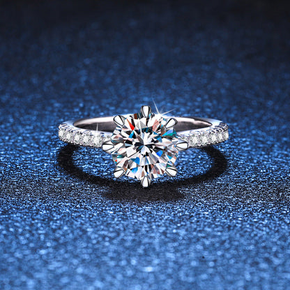 [Leaves]BOLD TIGER CLAW MOISSANITE ENGAGEMENT RING