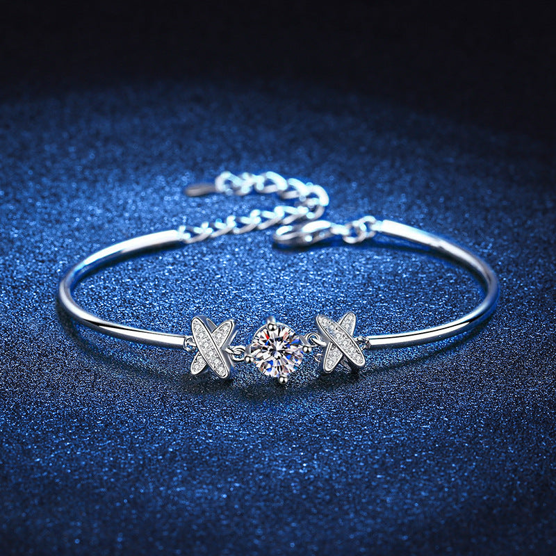 [Leaves]ELEGANT BOW-KNOT MOISSANITE BRACELET