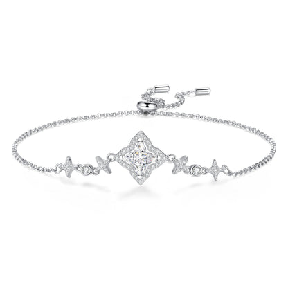 [Leaves]MARQUISE-CLOVER MOISSANITE BRACELET