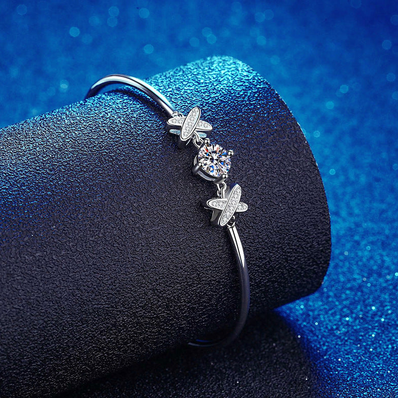 [Leaves]ELEGANT BOW-KNOT MOISSANITE BRACELET