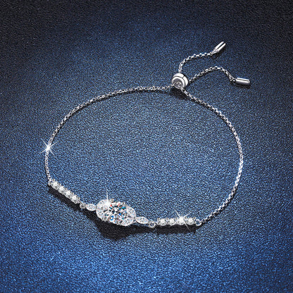 [Leaves]BLOOMING STAR-FLOWER MOISSANITE BRACELET
