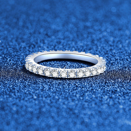[Leaves]DAINTY 0.87CT FULL ETERNITY MOISSANITE RING