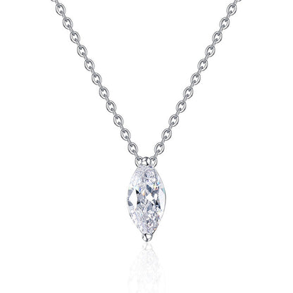 [Leaves]SOPHISTICATED MARQUISE-CUT MOISSANITE PENDANT NECKLACE