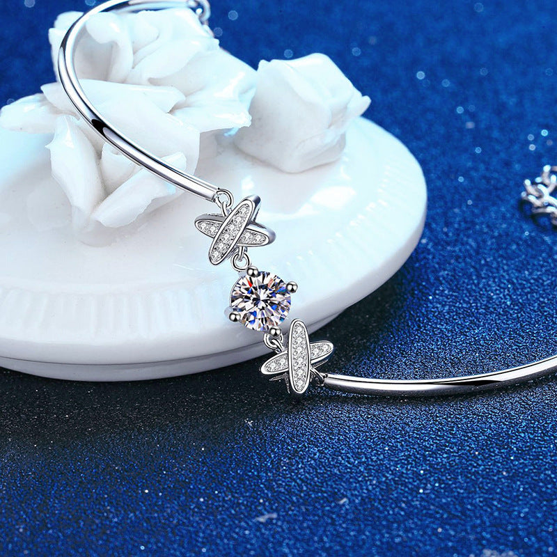 [Leaves]ELEGANT BOW-KNOT MOISSANITE BRACELET