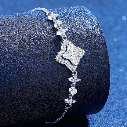 [Leaves]MARQUISE-CLOVER MOISSANITE BRACELET