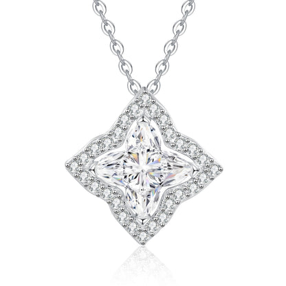 [Leaves]STAR-CLOVER MOISSANITE NECKLACE