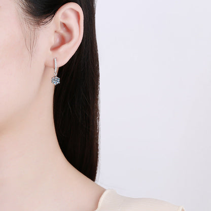 [Leaves]CLASSIC 6-PRONG MOISSANITE DROP EARRINGS
