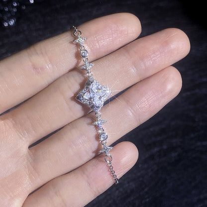 [Leaves]MARQUISE-CLOVER MOISSANITE BRACELET