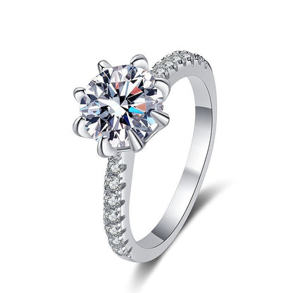 [Leaves]BOLD TIGER CLAW MOISSANITE ENGAGEMENT RING