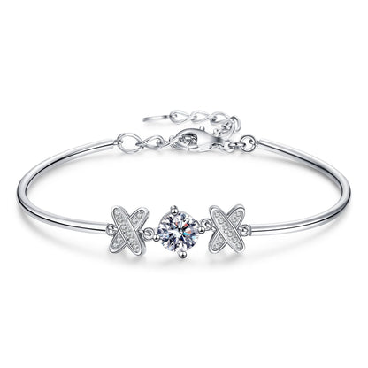 [Leaves]ELEGANT BOW-KNOT MOISSANITE BRACELET