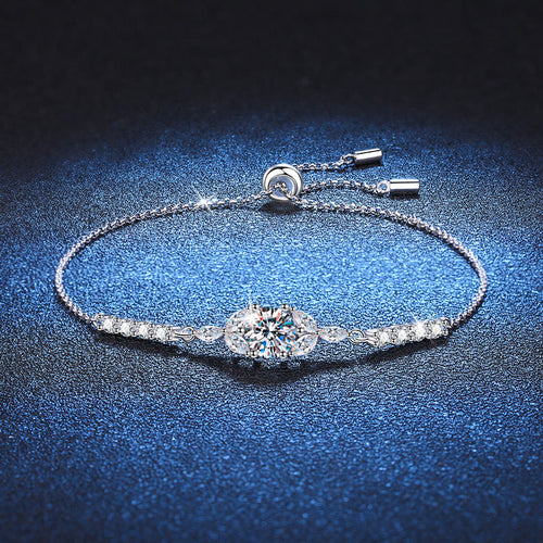 [Leaves]BLOOMING STAR-FLOWER MOISSANITE BRACELET