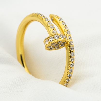 [Leaves]JUSTE RING 1.8MM GOLD DIAMONDS