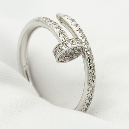 [Leaves]JUSTE RING 1.8MM SILVER DIAMONDS