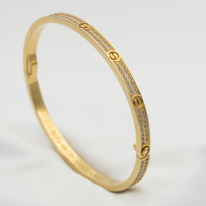 [Leaves]LOVE BRACELET 3.65MM DIAMOND-PAVED