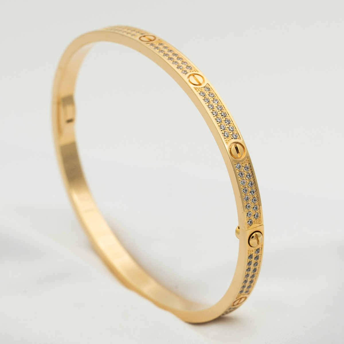 [Leaves]LOVE BRACELET 3.65MM DIAMOND-PAVED
