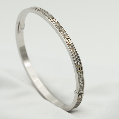 [Leaves]LOVE BRACELET 3.65MM DIAMOND-PAVED