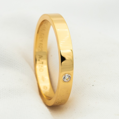 [Leaves]LOVE RING 4MM 1 DIAMOND