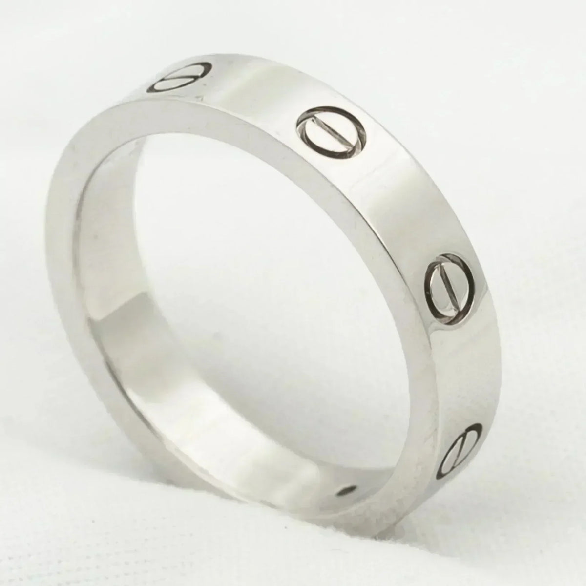 [Leaves]LOVE RING 4MM 1 DIAMOND SILVER