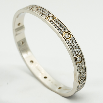 [Leaves]LOVE BRACELET 6.1MM DIAMOND-PAVED 10 BIG DIAMONDS
