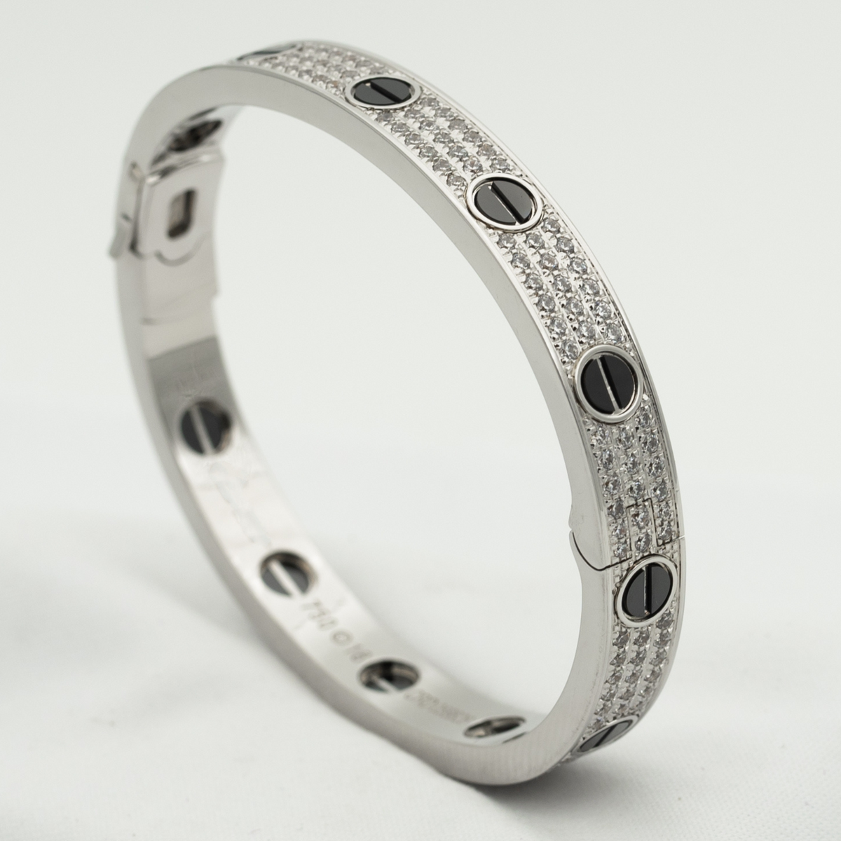 [Leaves]LOVE BRACELET 6.1MM DIAMOND-PAVED CERAMIC