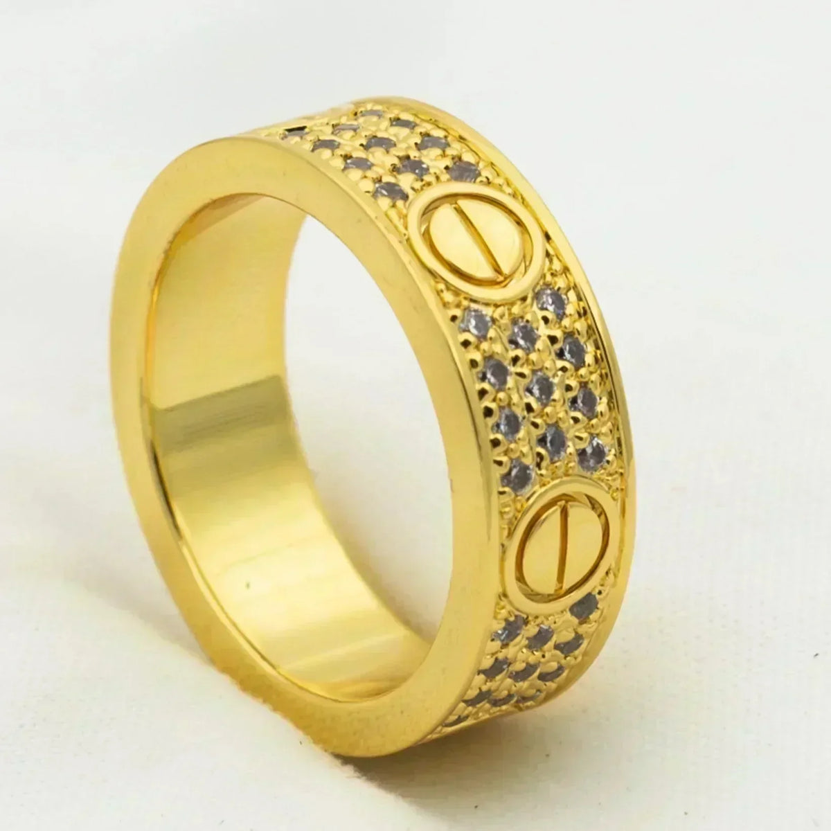 [Leaves]LOVE RING 5.5MM DIAMONDS PAVED