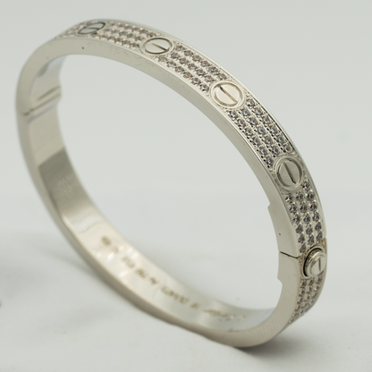 [Leaves]LOVE BRACELET 6.1MM DIAMOND-PAVED