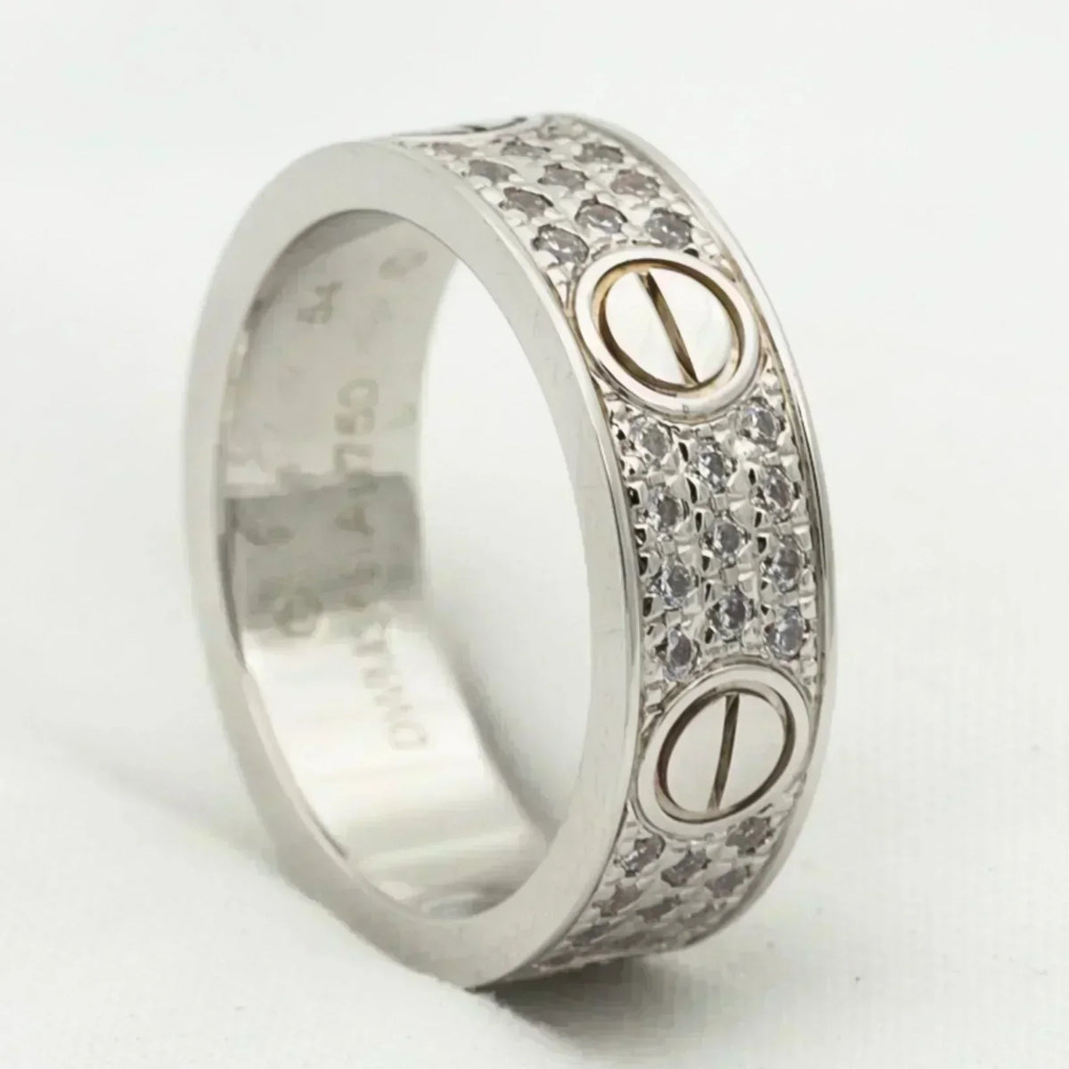 [Leaves]LOVE RING 5.5MM DIAMONDS PAVED