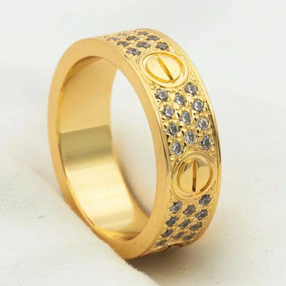 [Leaves]LOVE RING 5.5MM DIAMONDS PAVED