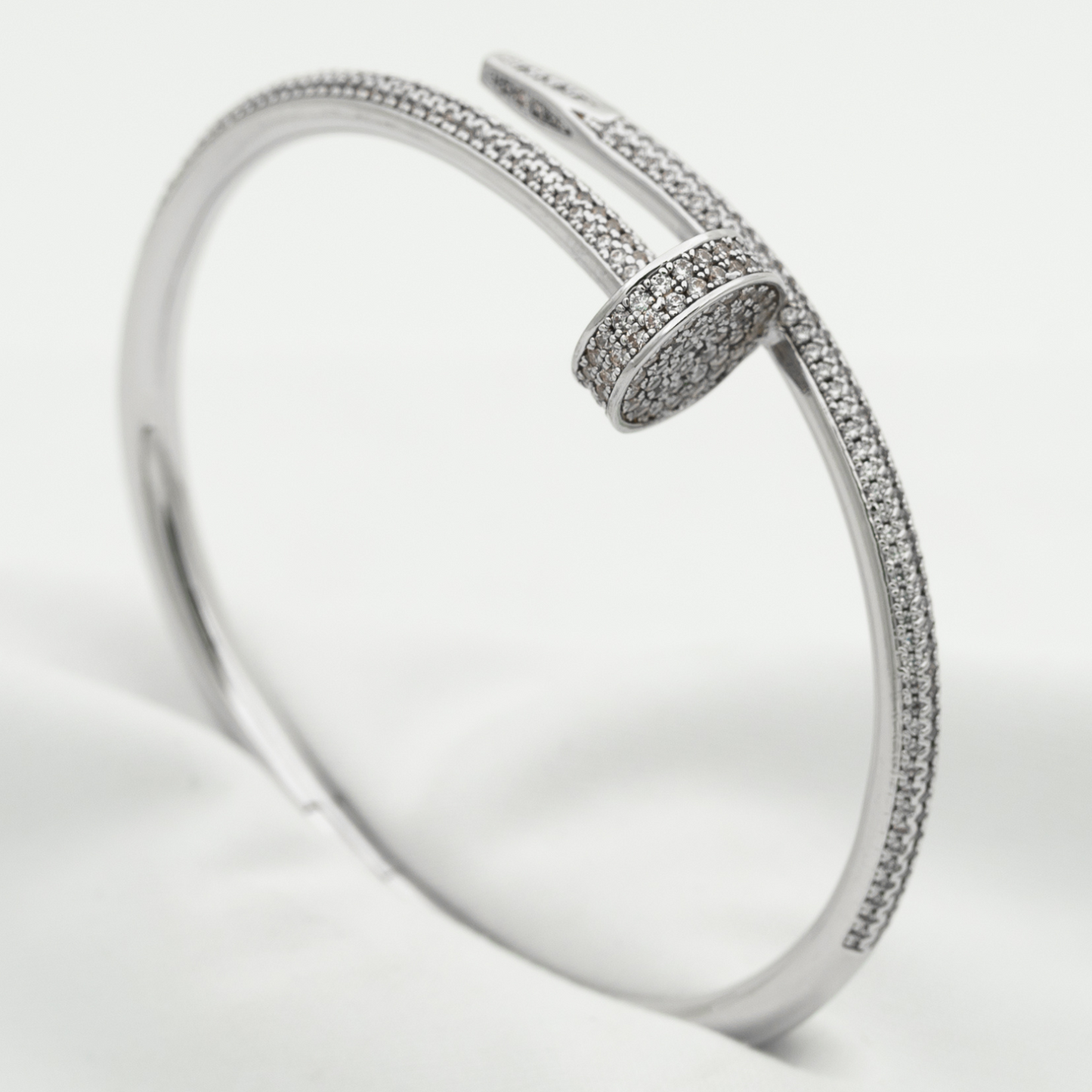 [Leaves]JUSTE UN CLOU 3.5MM FULL PAVÉ NAIL BANGLE