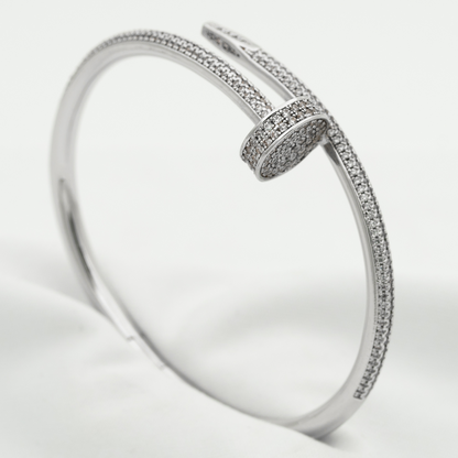 [Leaves]JUSTE UN CLOU 3.5MM FULL PAVÉ NAIL BANGLE