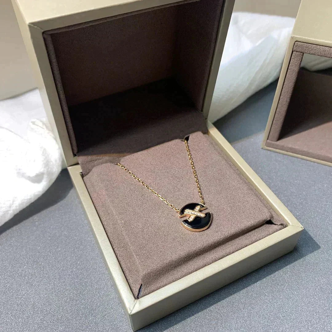 [Leaves]JEUX DE ROSE GOLD DIAMOND NECKLACE